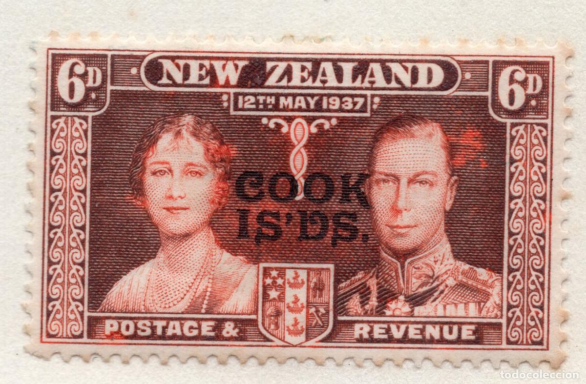 Sellos: COOK ISLANDS 1937 STAMP MICHEL CK 56