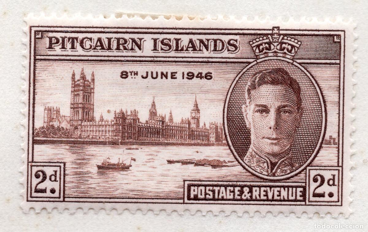 Sellos: PITCAIRN ISLANDS 1946 STAMP MICHEL PN 11