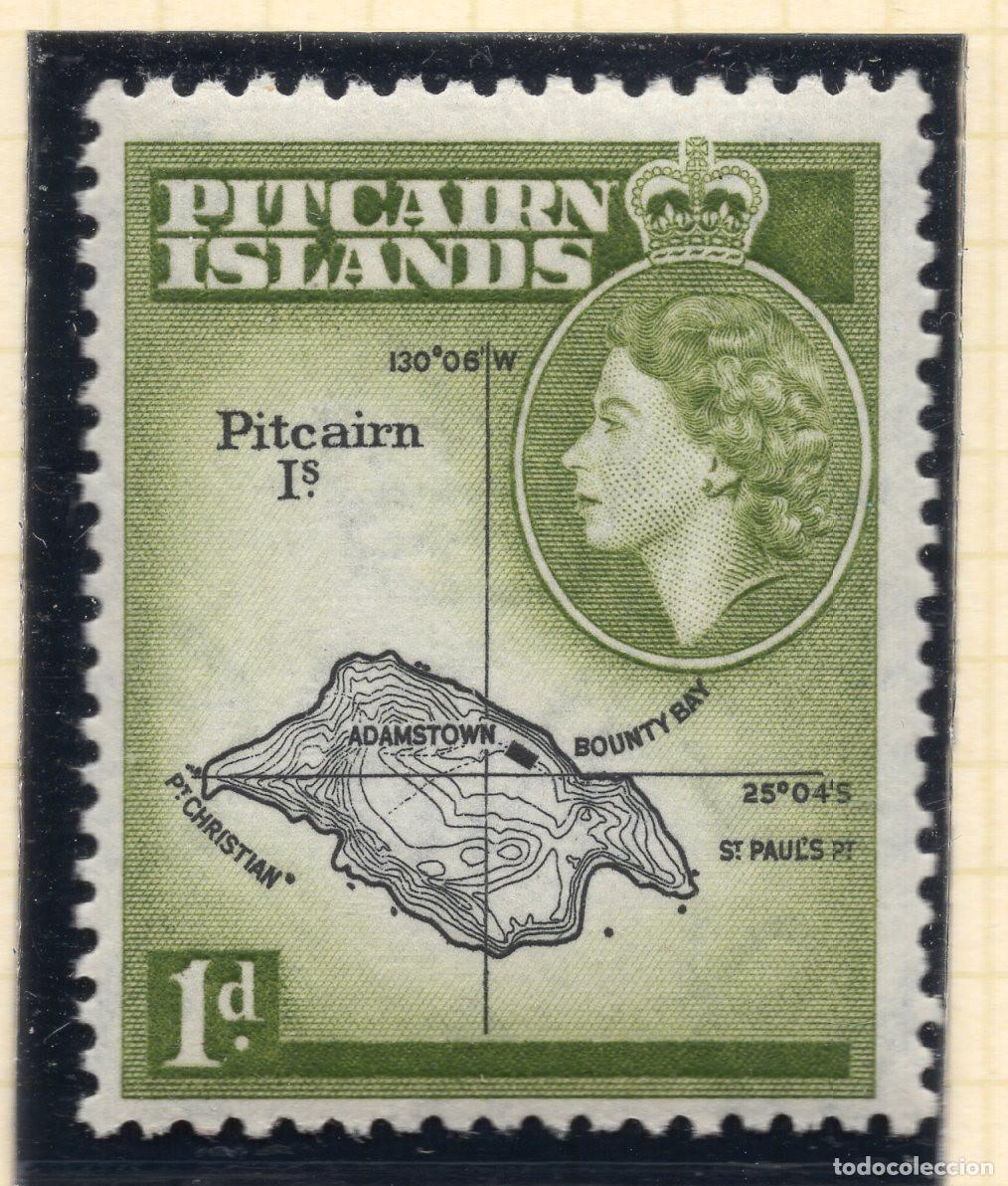 Sellos: PITCAIRN ISLANDS 1957 STAMP MICHEL PN 21
