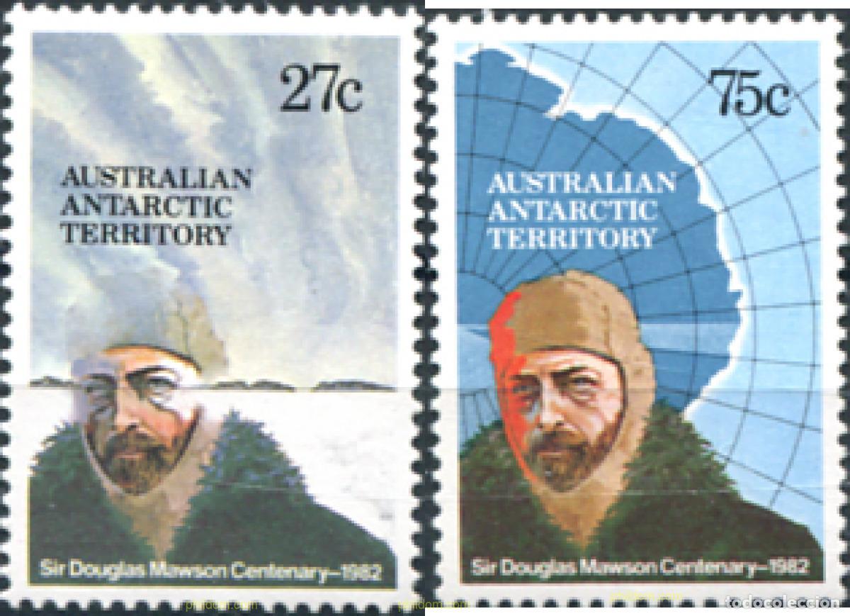 Sellos: 162844 MNH ANTARTIDA AUSTRALIANA 1982 100 ANIVERSARIO DEL NACIMIENTO DE DOUGLAS MAWSON