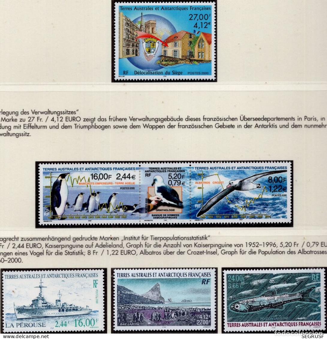Sellos: TIERRAS AUSTRALES FRANCESAS 2000 STAMP MICHEL TF 438+430-432+428+429+428