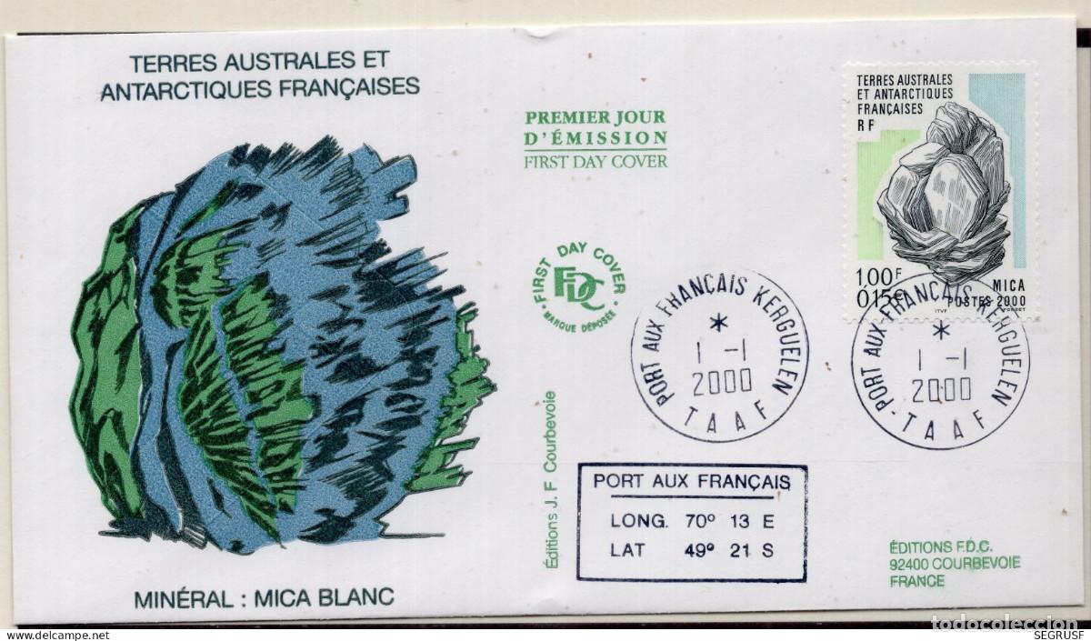 Sellos: TIERRAS AUSTRALES FRANCESAS 2000 CARTA FDC MICHEL TF 416