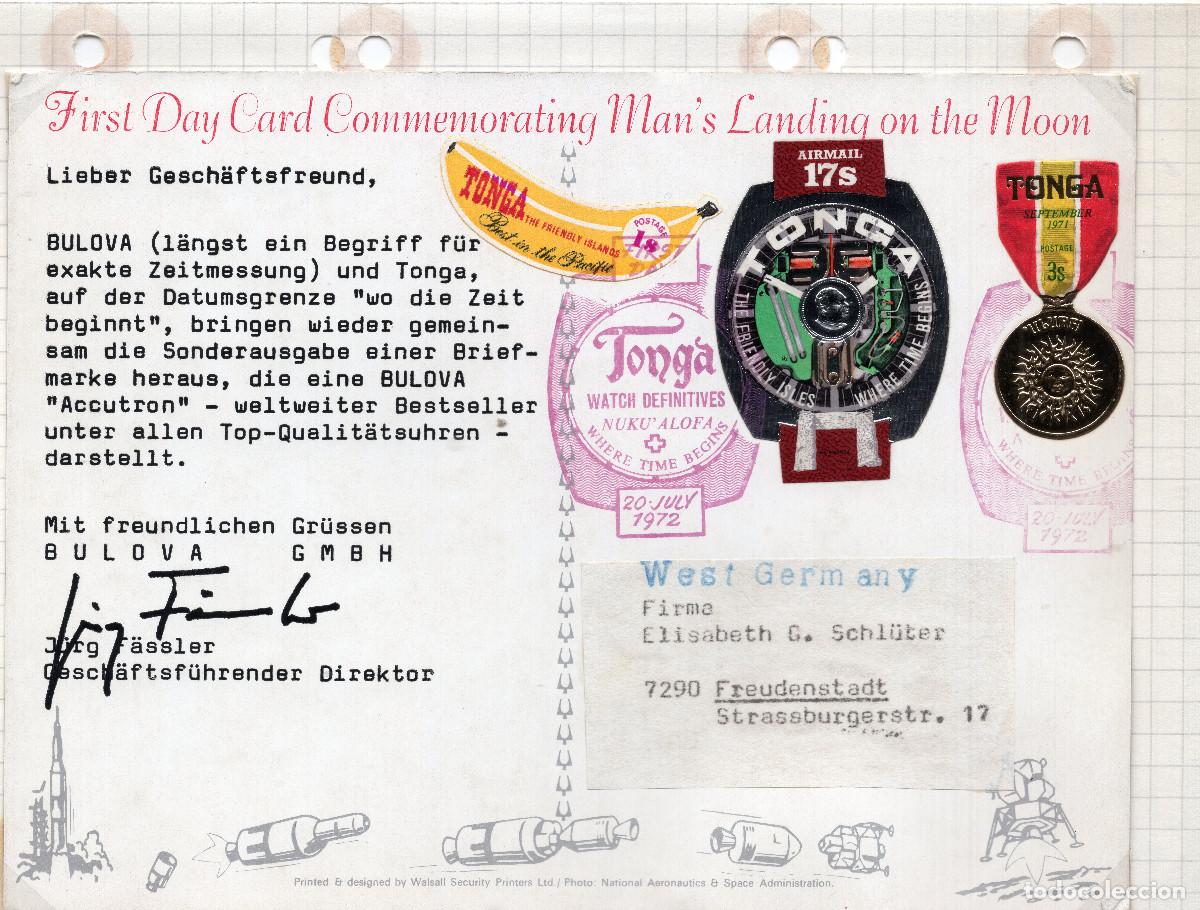 Sellos: TONGA 1972 CARTA MICHEL TO D69
