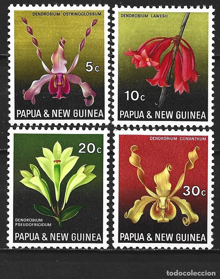 Sellos: PAPUA NUEVA GUINEA YVERT NUM. 160/163 SERIE COMPLETA NUEVA SIN GOMA