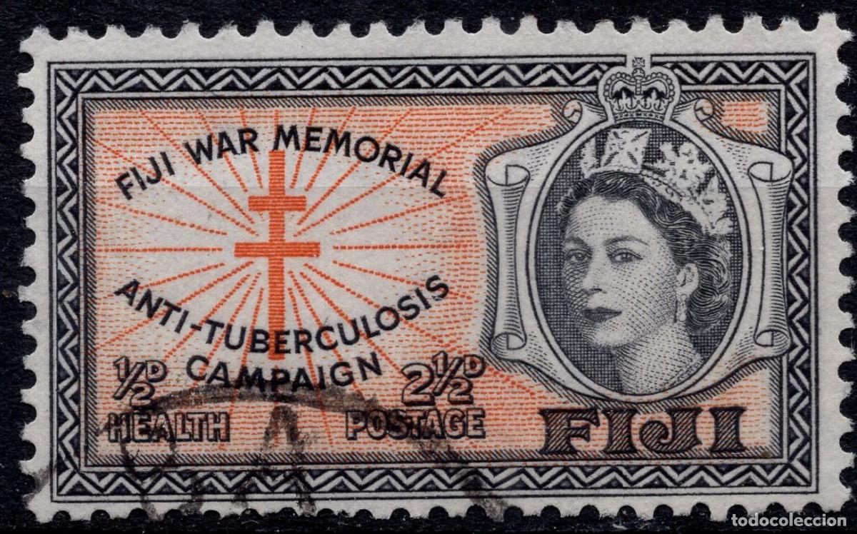 Sellos: FIJI 1954 , STAMP MICHEL FJ 140