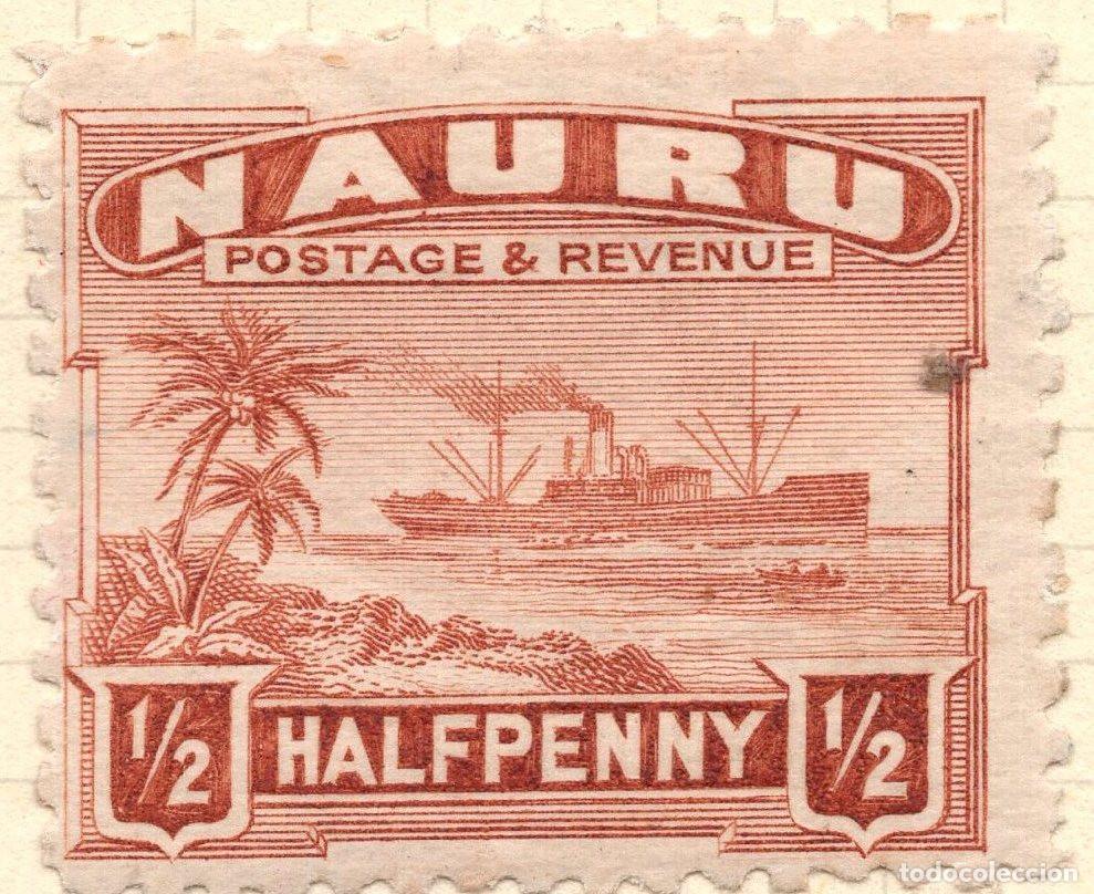 Sellos: NAURU 1937 STAMP MICHEL NR 15IA