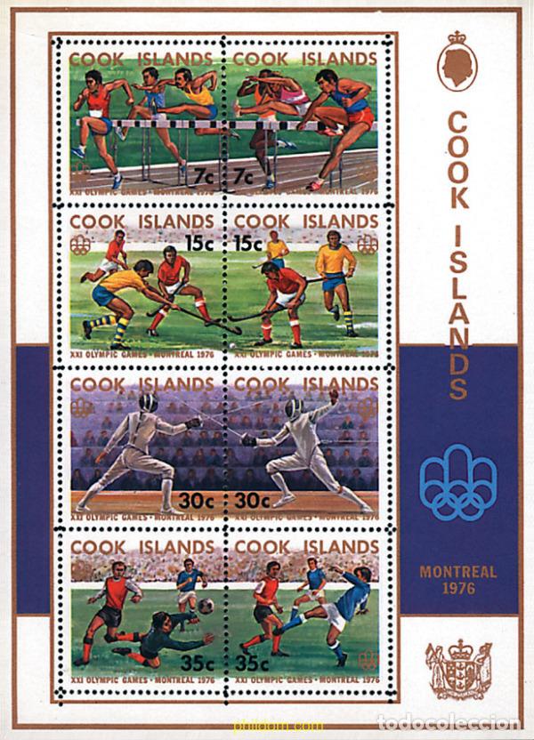 Sellos: 65582 MNH COOK Islas 1976 21 JUEGOS OLIMPICOS VERANO MONTREAL 1976
