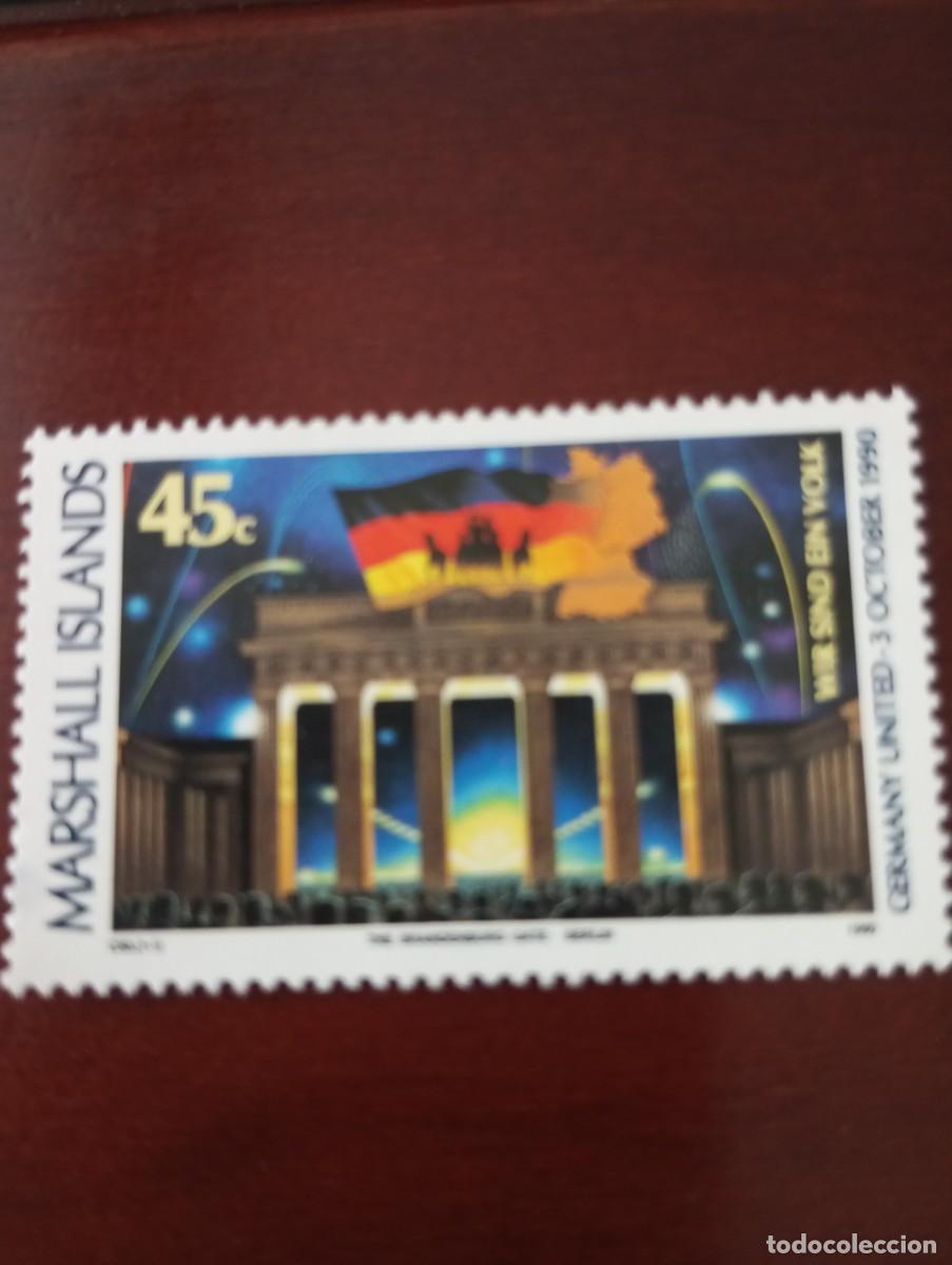 Sellos: ISLAS MARSHALL, 1990,PUERTA DE BRANDENBURGO
