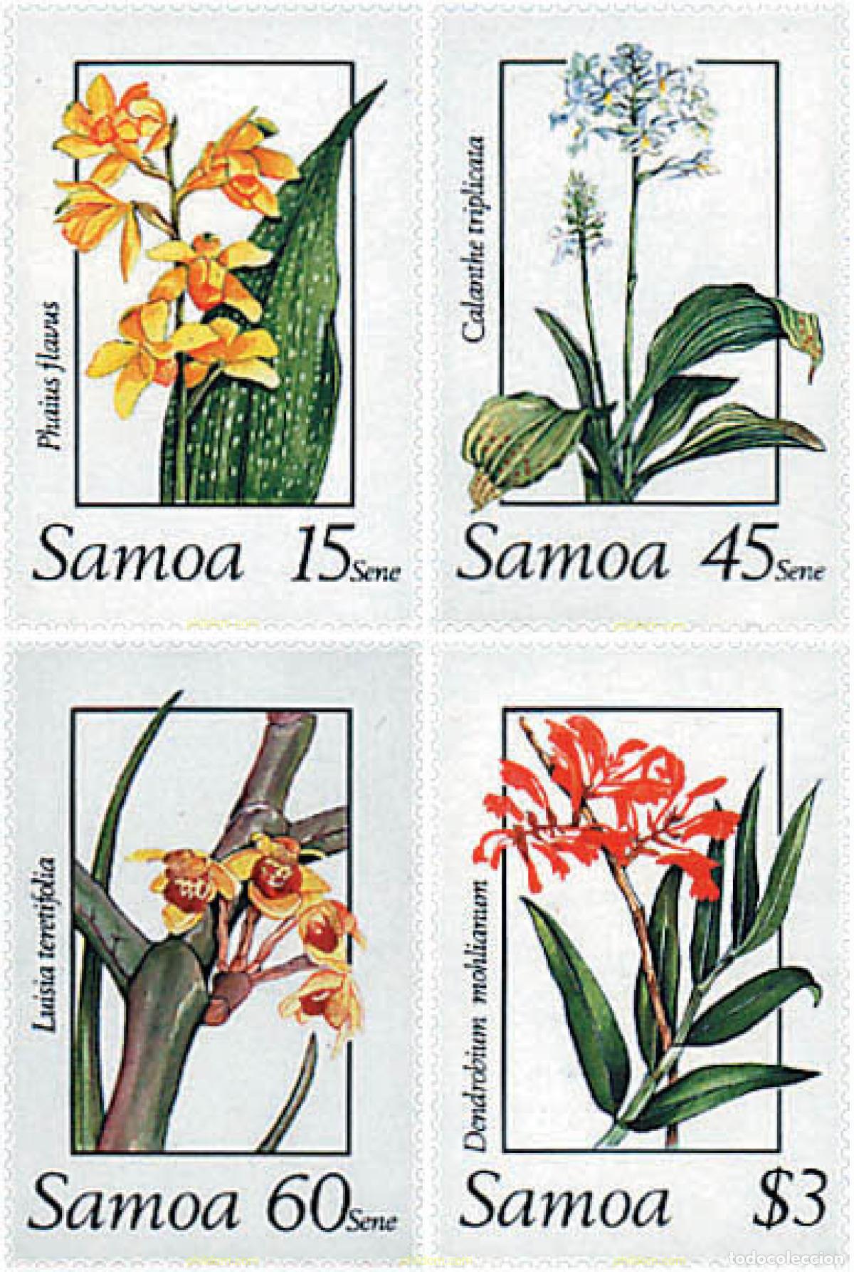 Sellos: 93152 MNH SAMOA 1989 ORQUIDEAS