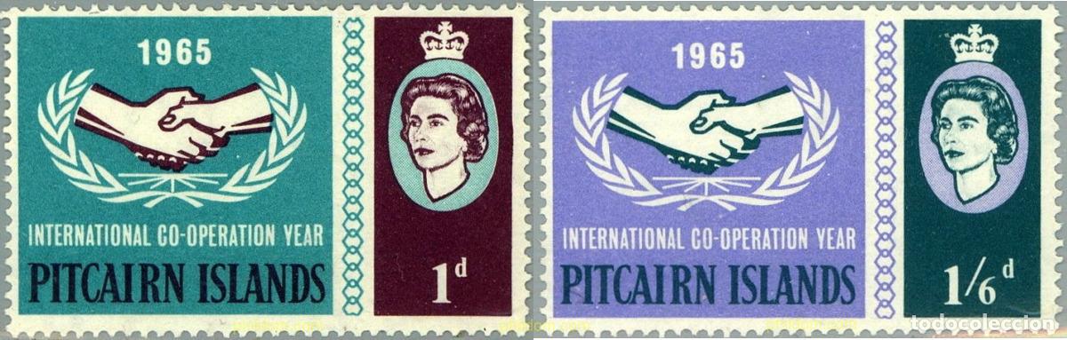 Sellos: 623599 MNH PITCAIRN Islas 1965 COOPERACION INTERNACIONAL