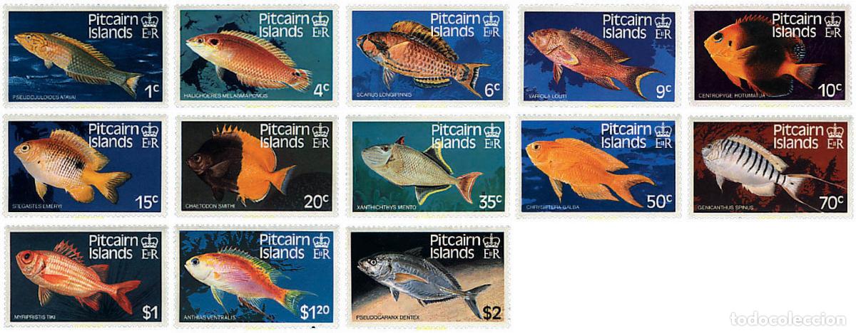 Sellos: 45248 MNH PITCAIRN Islas 1984 PECES