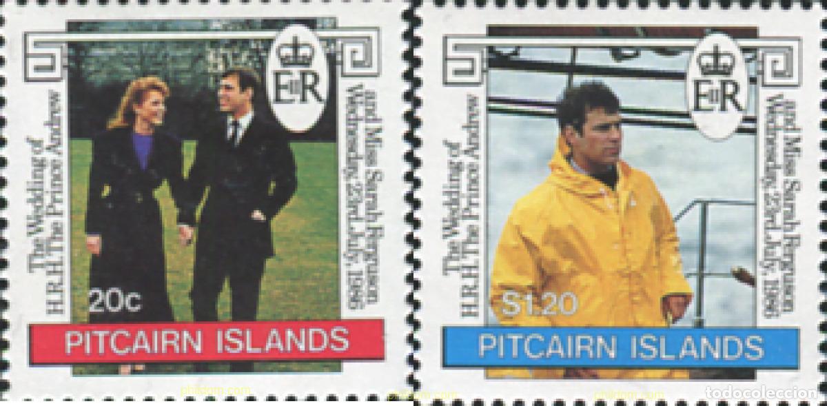 Sellos: 352456 MNH PITCAIRN Islas 1986 BODA DEL PRINCIPE ANDRES Y MISS SARAH FERGUSON