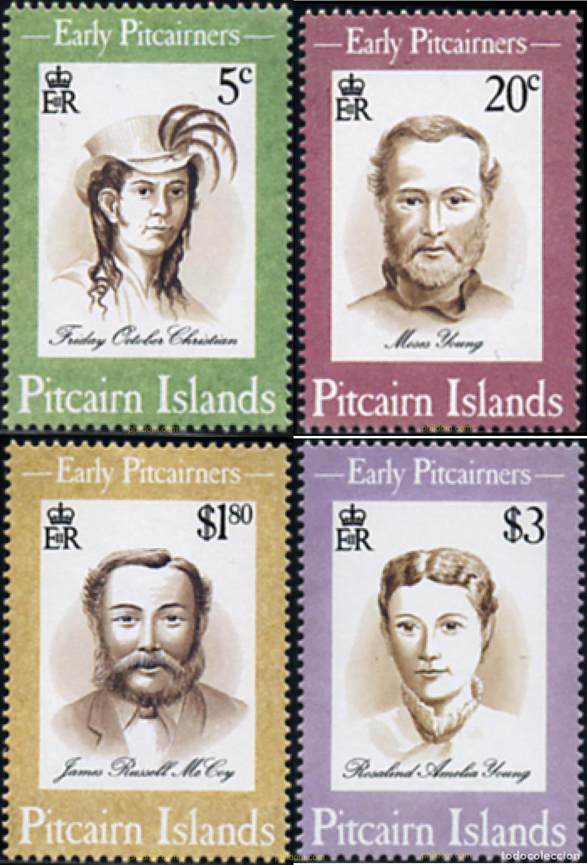 Sellos: 352485 MNH PITCAIRN Islas 1994 PERSONAJES