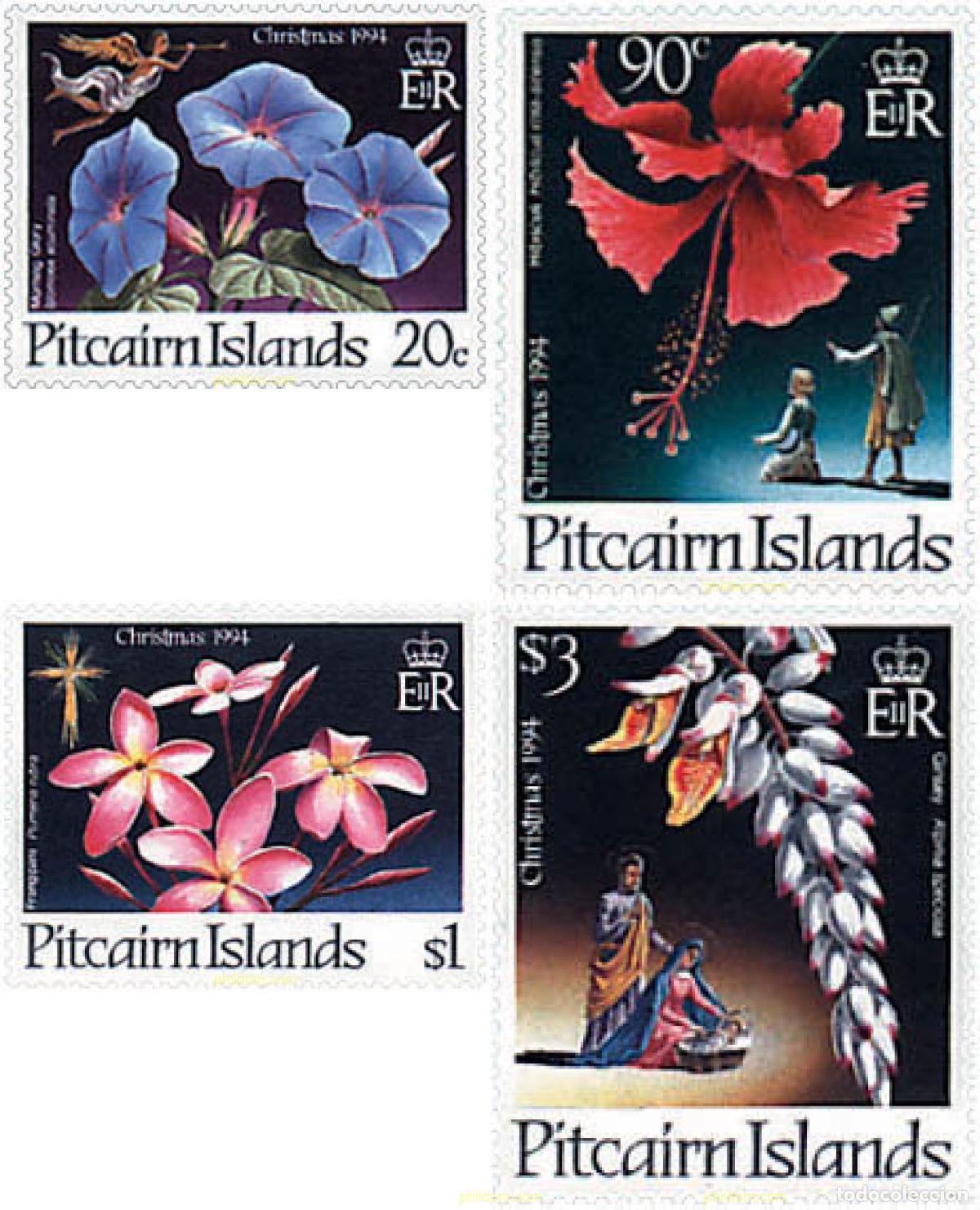 Sellos: 94293 MNH PITCAIRN Islas 1994 FLORES