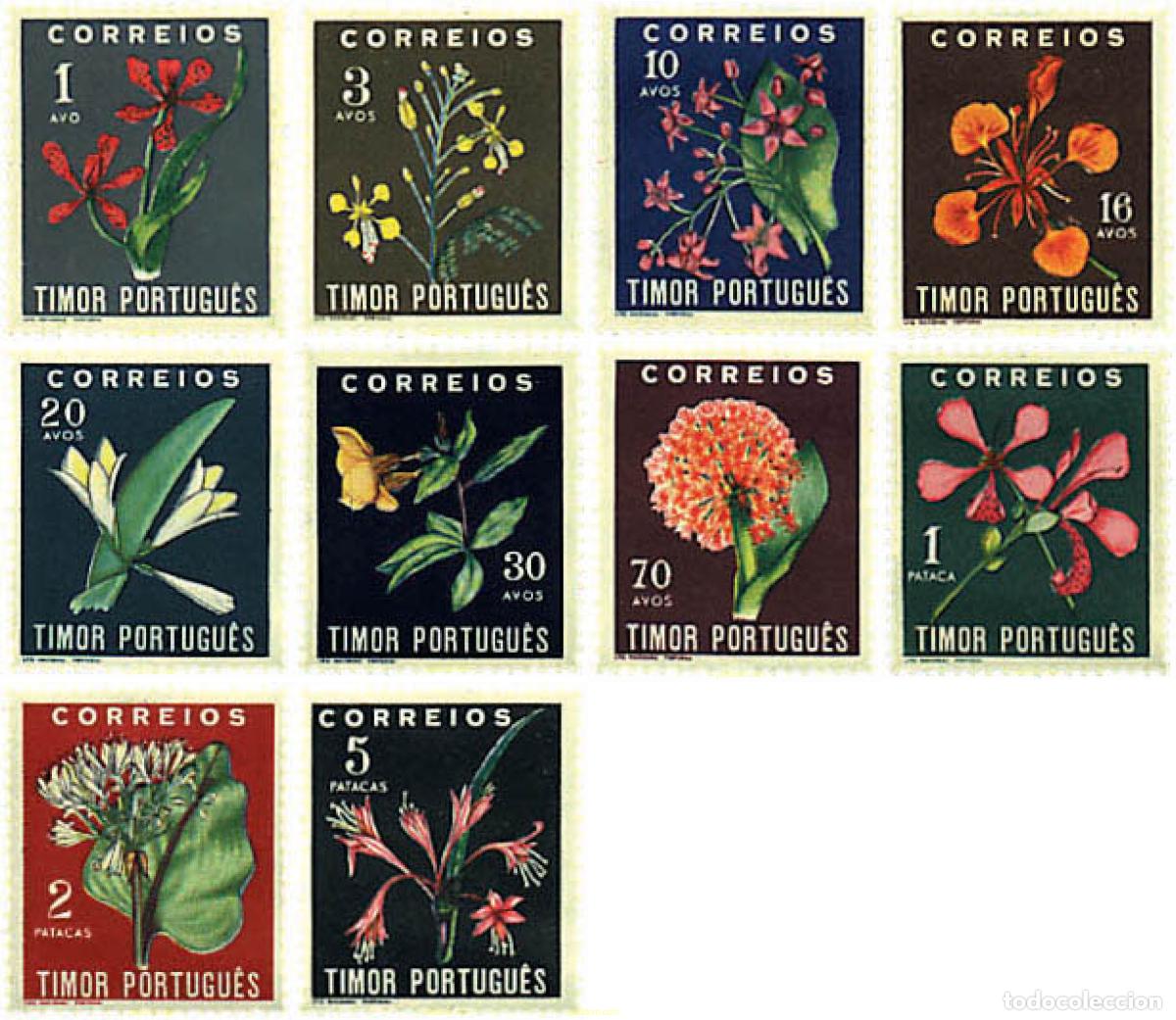 Sellos: 96166 MNH TIMOR 1950 FLORES TROPICALES
