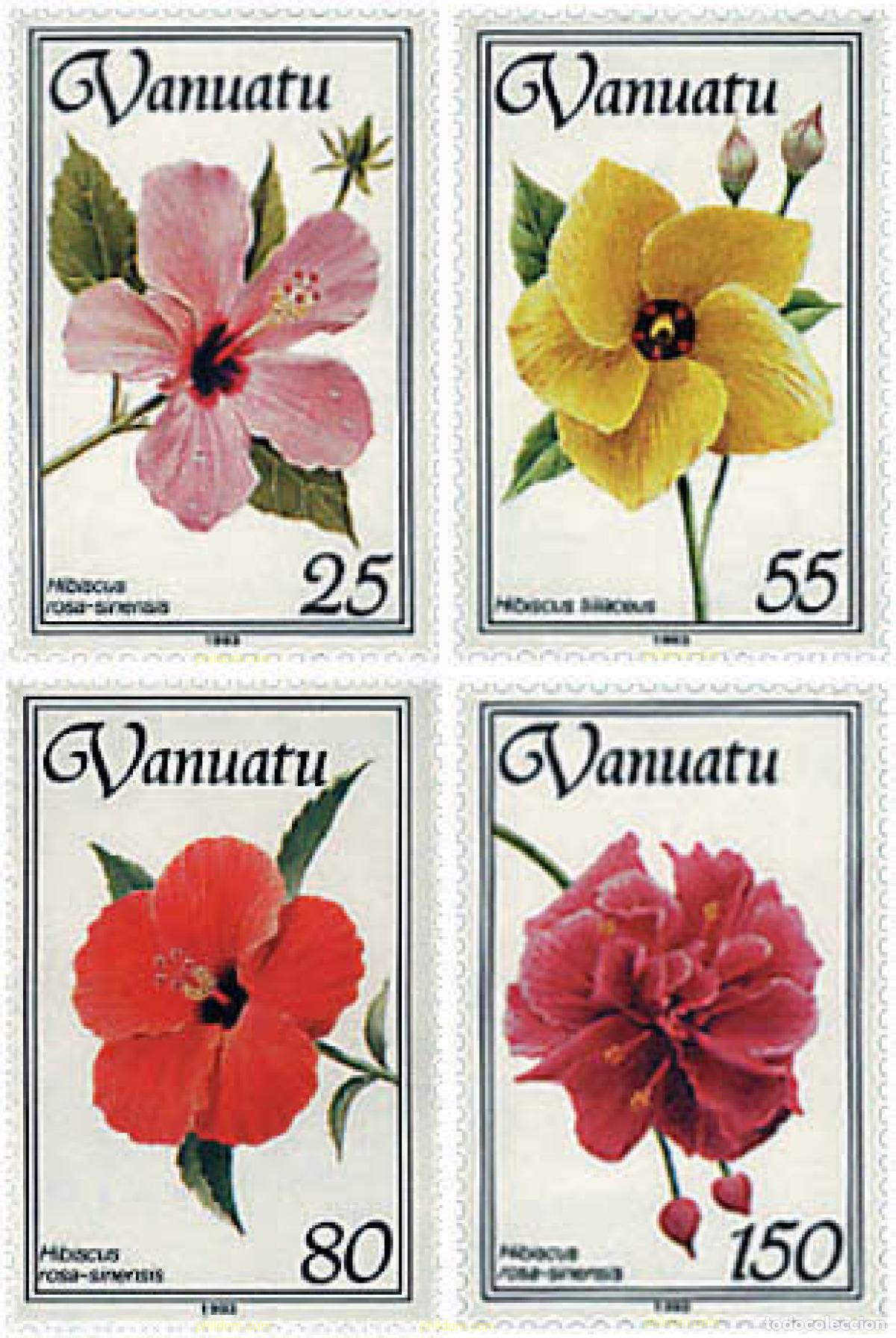 Sellos: 92645 MNH VANUATU 1993 HIBISCUS