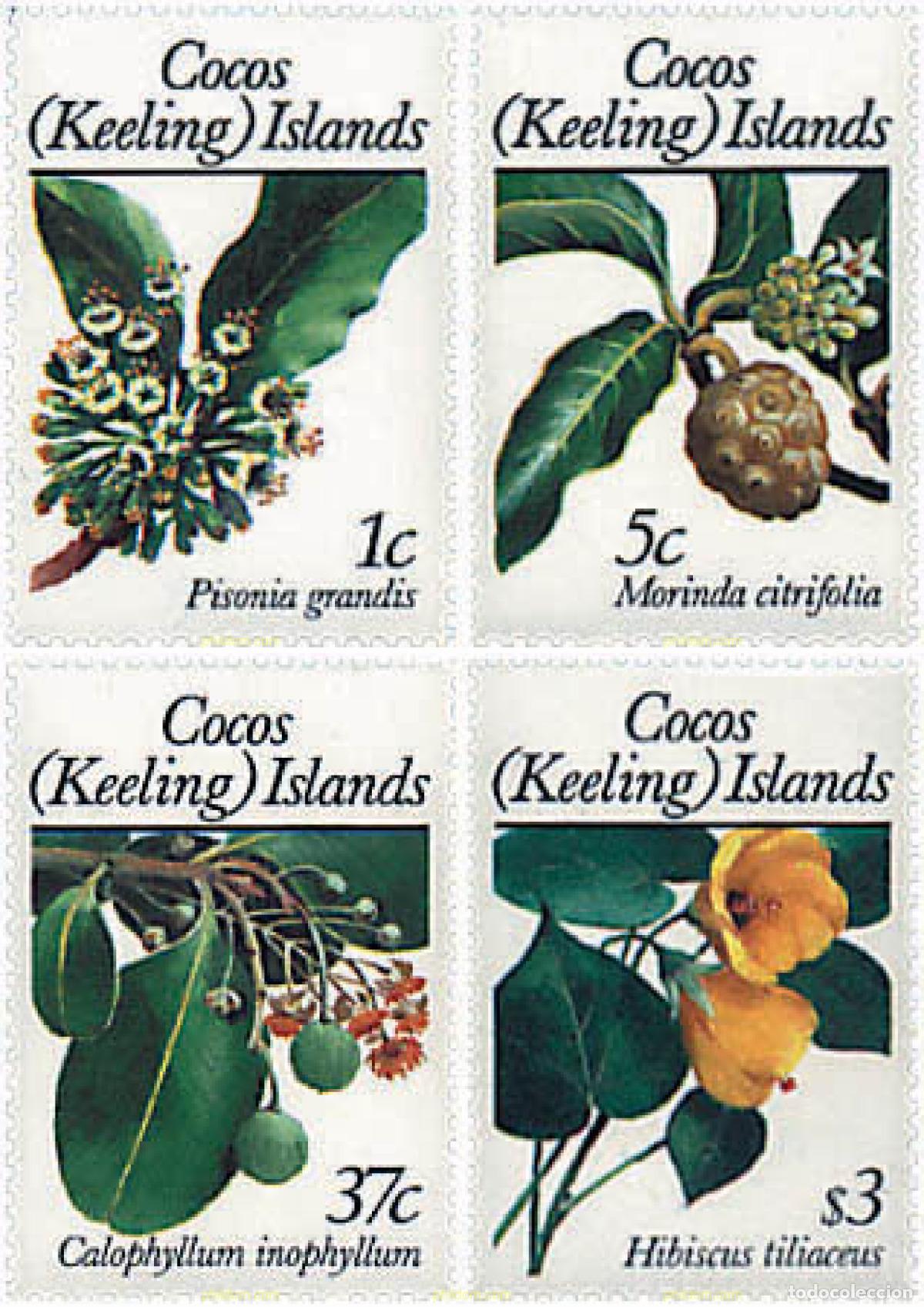 Sellos: 82521 MNH COCOS Islas 1988 FLORES