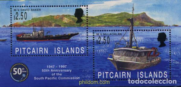 Sellos: 352667 MNH PITCAIRN Islas 1997 50 ANIVERSARIO DE LA COMISION DEL PACIFICO SUR