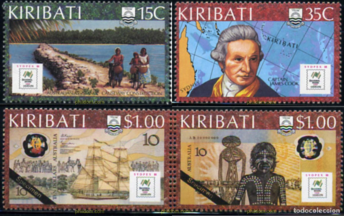 Sellos: 337711 MNH KIRIBATI 1988 EXPOSICION INTERNACIONAL DE FILATELIA - SYDNEY-98