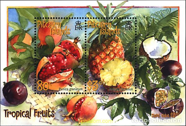 Sellos: 78337 MNH PITCAIRN Islas 2001 FRUTAS TROPICALES