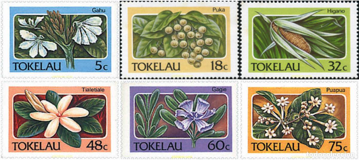 Sellos: 93512 MNH TOKELAU 1987 FLORA