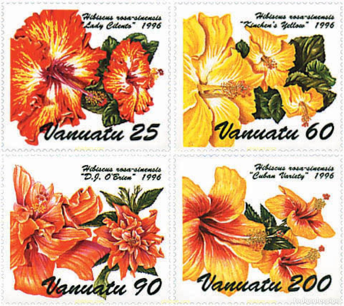 Sellos: 92669 MNH VANUATU 1996 HIBISCUS