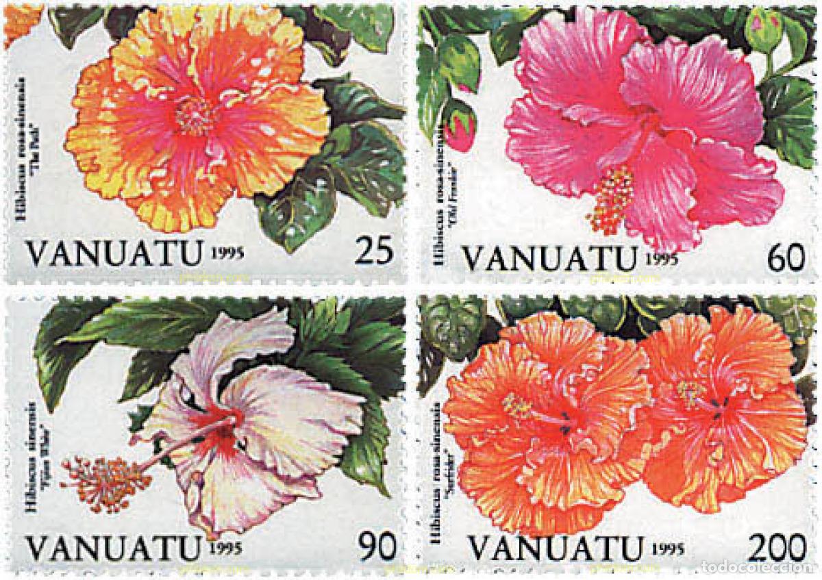 Sellos: 92660 MNH VANUATU 1995 HIBISCUS