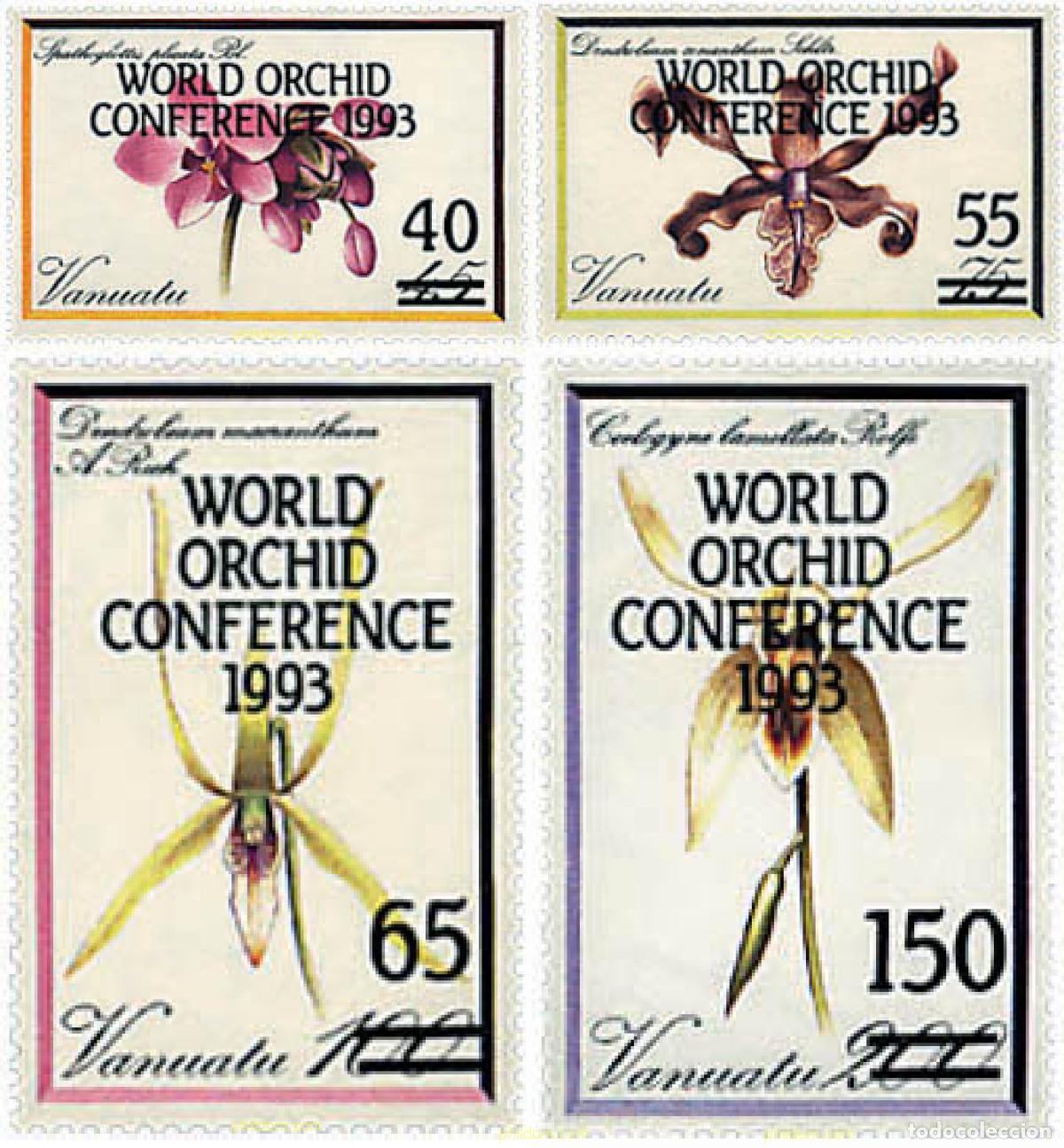 Sellos: 96323 MNH VANUATU 1993 14 CONFERENCIA MUNDIAL SOBRE LAS ORQUIDEAS EN GLASGOW