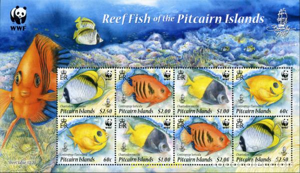 Sellos: 249865 MNH PITCAIRN Islas 2010 PECES