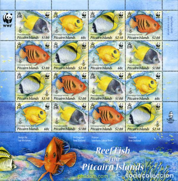 Sellos: 249866 MNH PITCAIRN Islas 2010 PECES