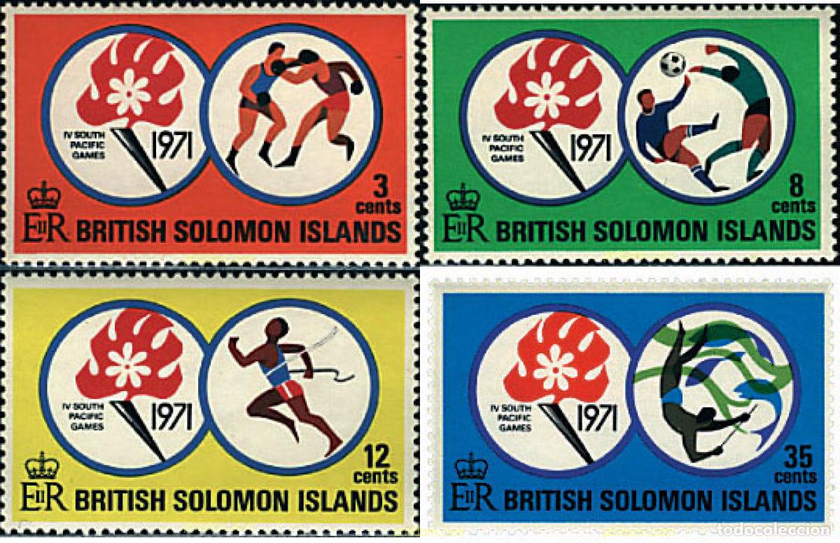 Sellos: 45307 MNH SALOMON 1971 4 JUEGOS DEL PACIFICO SUR