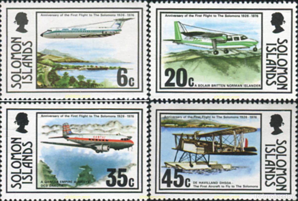 Sellos: 358962 MNH SALOMON 1976 AVIONES