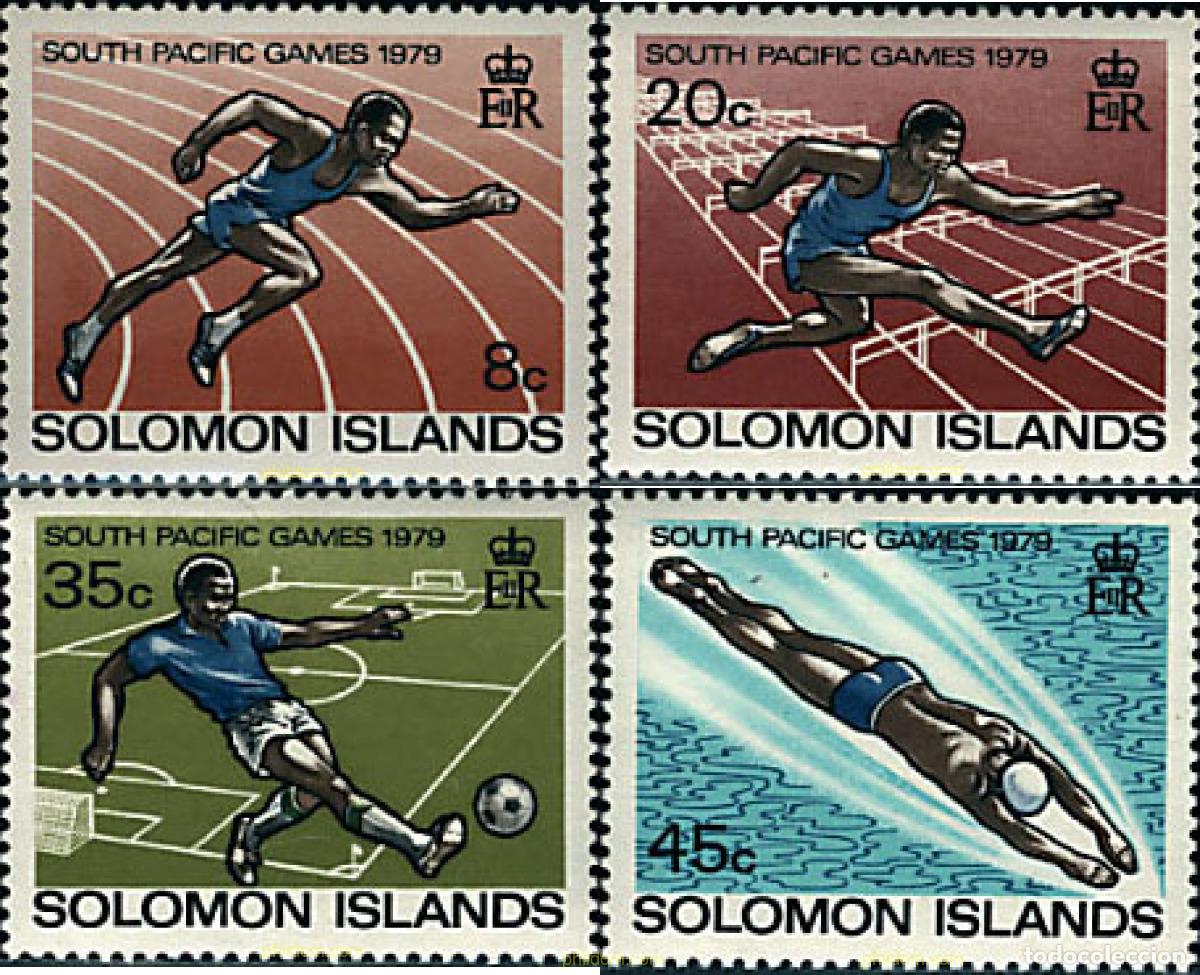 Sellos: 45333 MNH SALOMON 1979 6 JUEGOS DEPORTIVOS DEL PACIFICO SUR