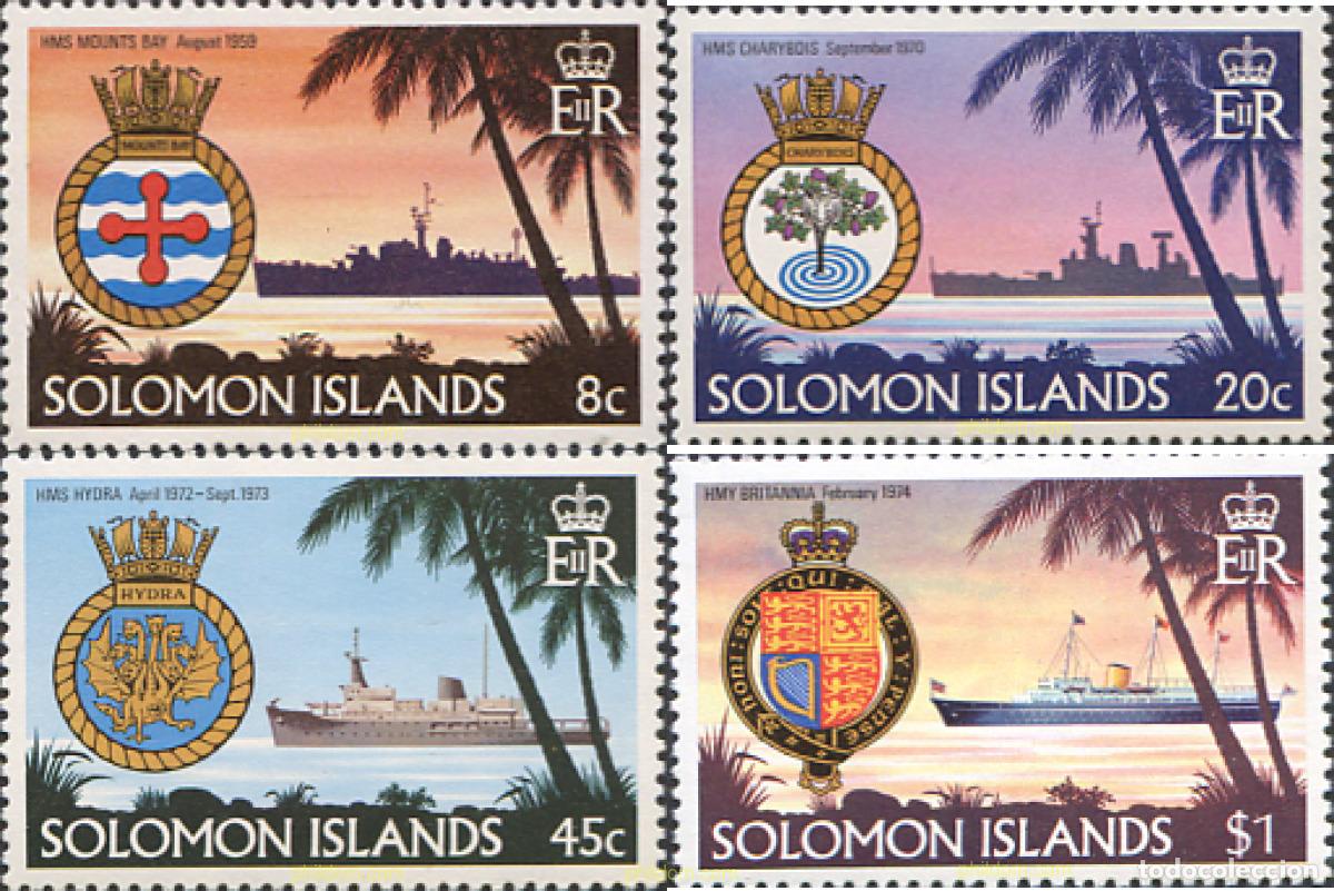 Sellos: 45338 MNH SALOMON 1981 BARCOS DE LA ROYAL NAVY