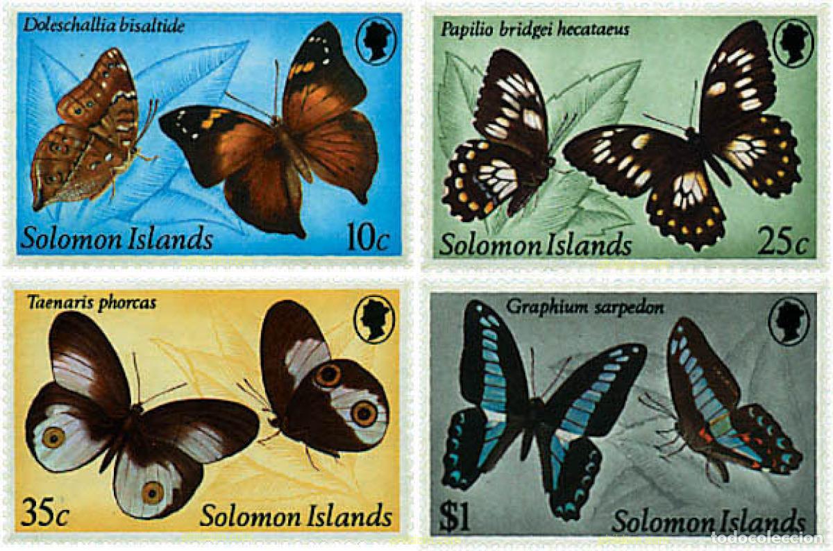 Sellos: 76955 MNH SALOMON 1982 MARIPOSAS