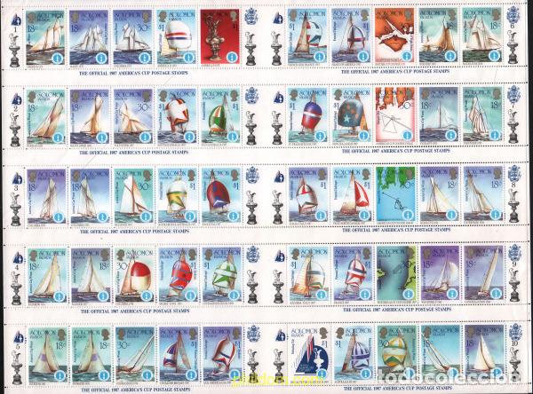 Sellos: 618343 MNH SALOMON 1986 REGATA AMERICAN CUP 1987