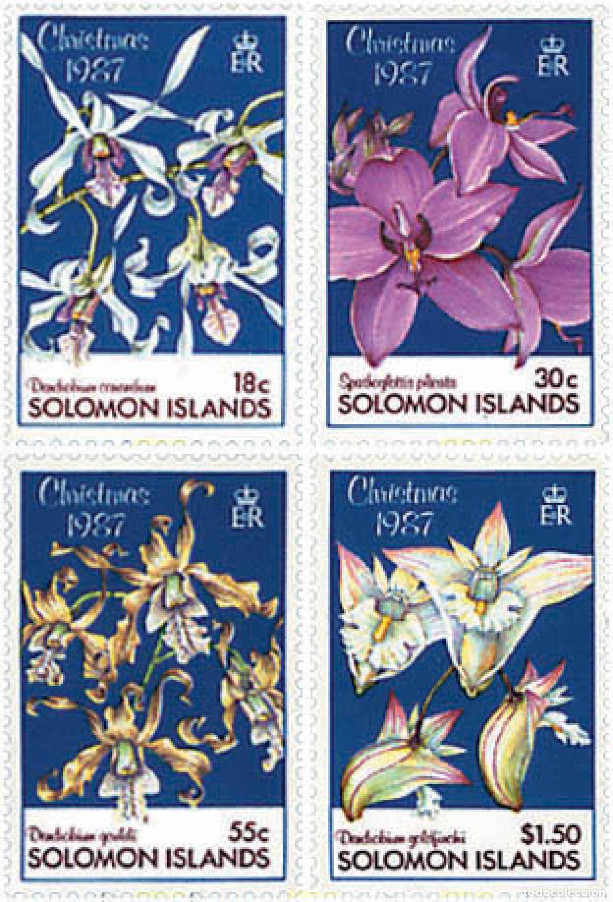Sellos: 93130 MNH SALOMON 1987 ORQUIDEAS