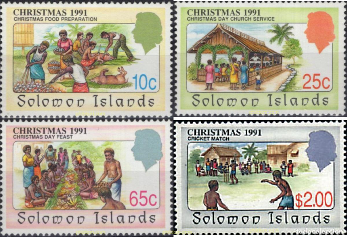 Sellos: 45415 MNH SALOMON 1991 NAVIDAD