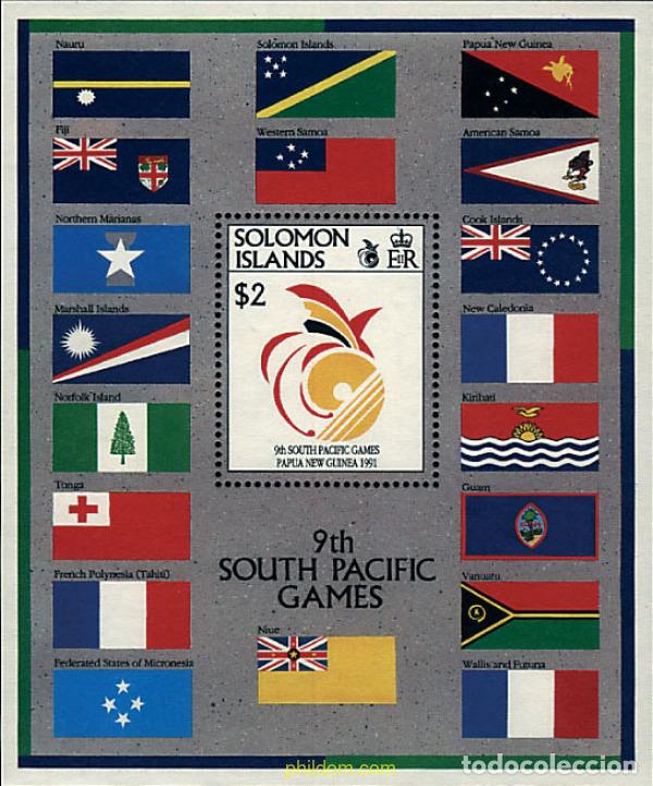 Sellos: 45413 MNH SALOMON 1991 9 JUEGOS DEPORTIVOS DEL PACIFICO SUR