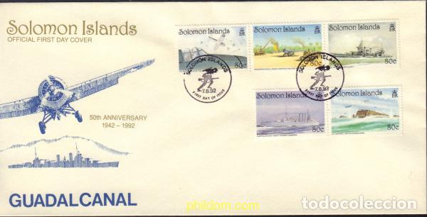Sellos: 409565 MNH SALOMON 1992 50 ANIVERSARIO DE GUADALCANAL