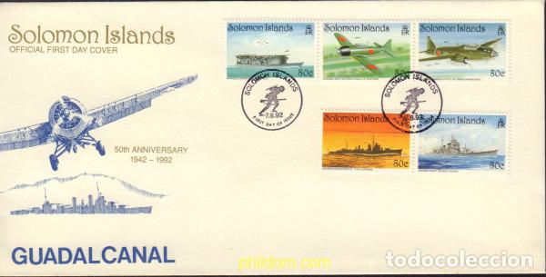 Sellos: 574062 MNH SALOMON 1992 50 ANIVERSARIO DE GUADALCANAL
