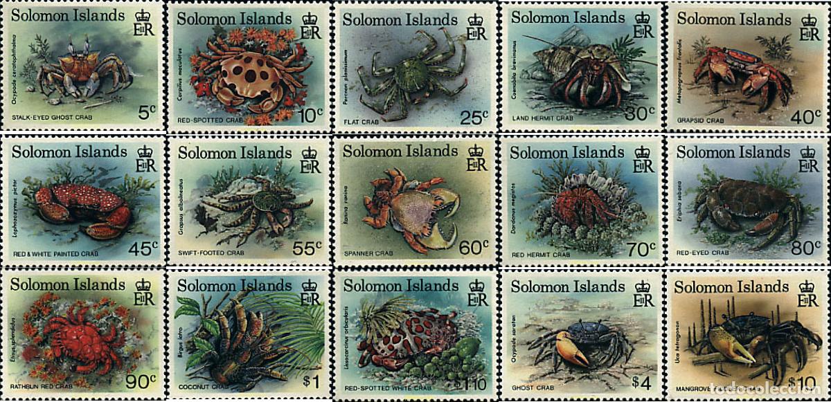 Sellos: 45422 MNH SALOMON 1993 CANGREJOS