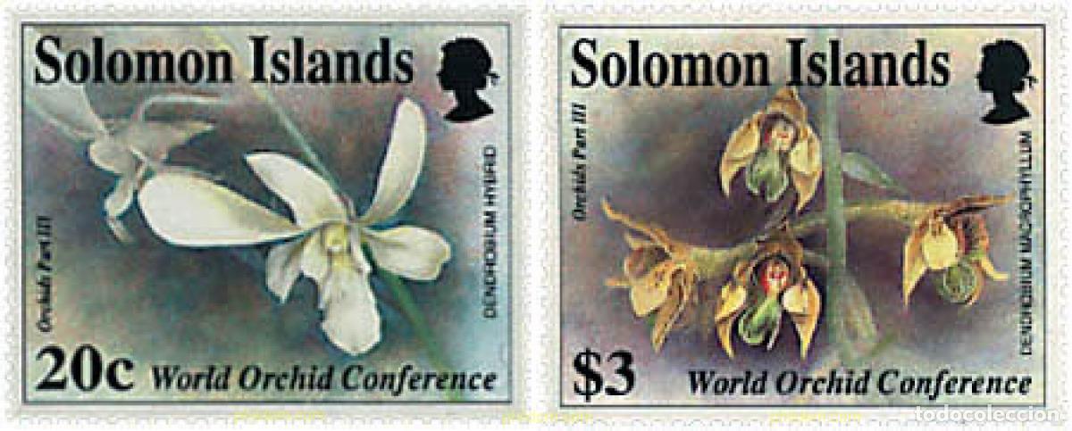 Sellos: 93134 MNH SALOMON 1993 14 CONFERENCIA MUNDIAL SOBRE LAS ORQUIDEAS EN GLASGOW