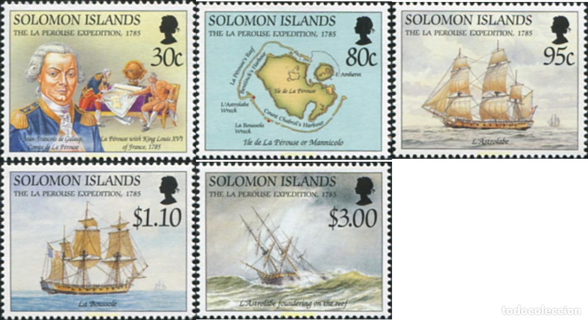 Sellos: 154925 MNH SALOMON 1994 210 ANIVERSARIO DE LA EXPEDICION DE LA PEROUSE