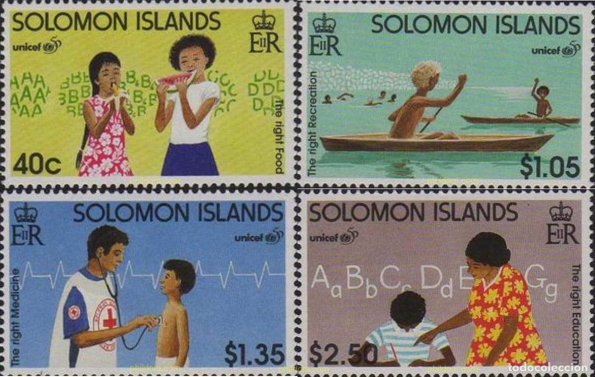 Sellos: 45457 MNH SALOMON 1996 50 ANIVERSARIO DE LA UNICEF