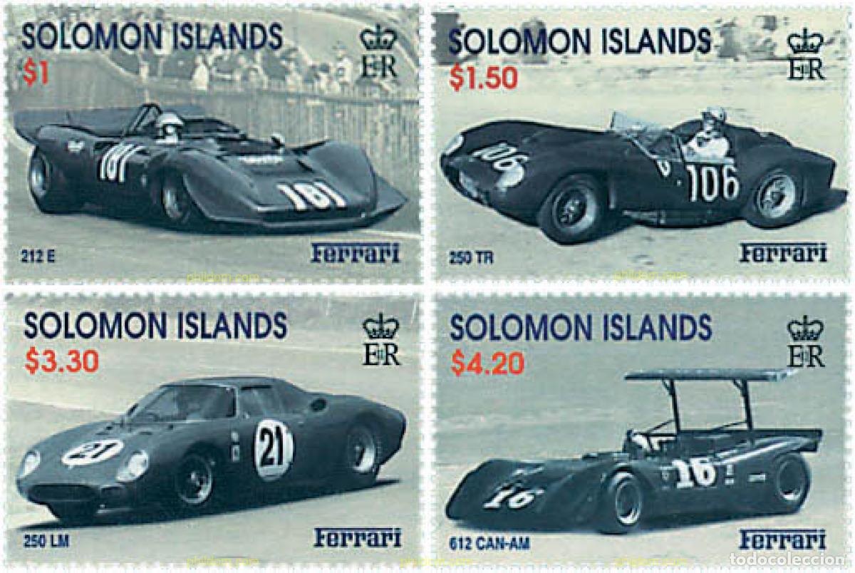 Sellos: 48984 MNH SALOMON 1999 COCHES DE CARRERAS FERRARI