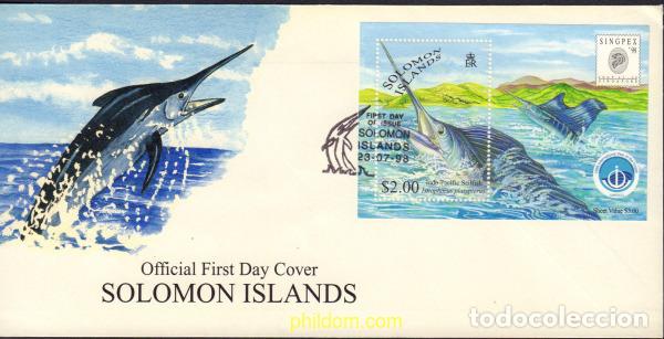 Sellos: 406281 MNH SALOMON 1998 A&Ntilde;O DE LOS OCEANOS. SINGPEX 98. EXPOSICION FILATELICA INTERNACIONA