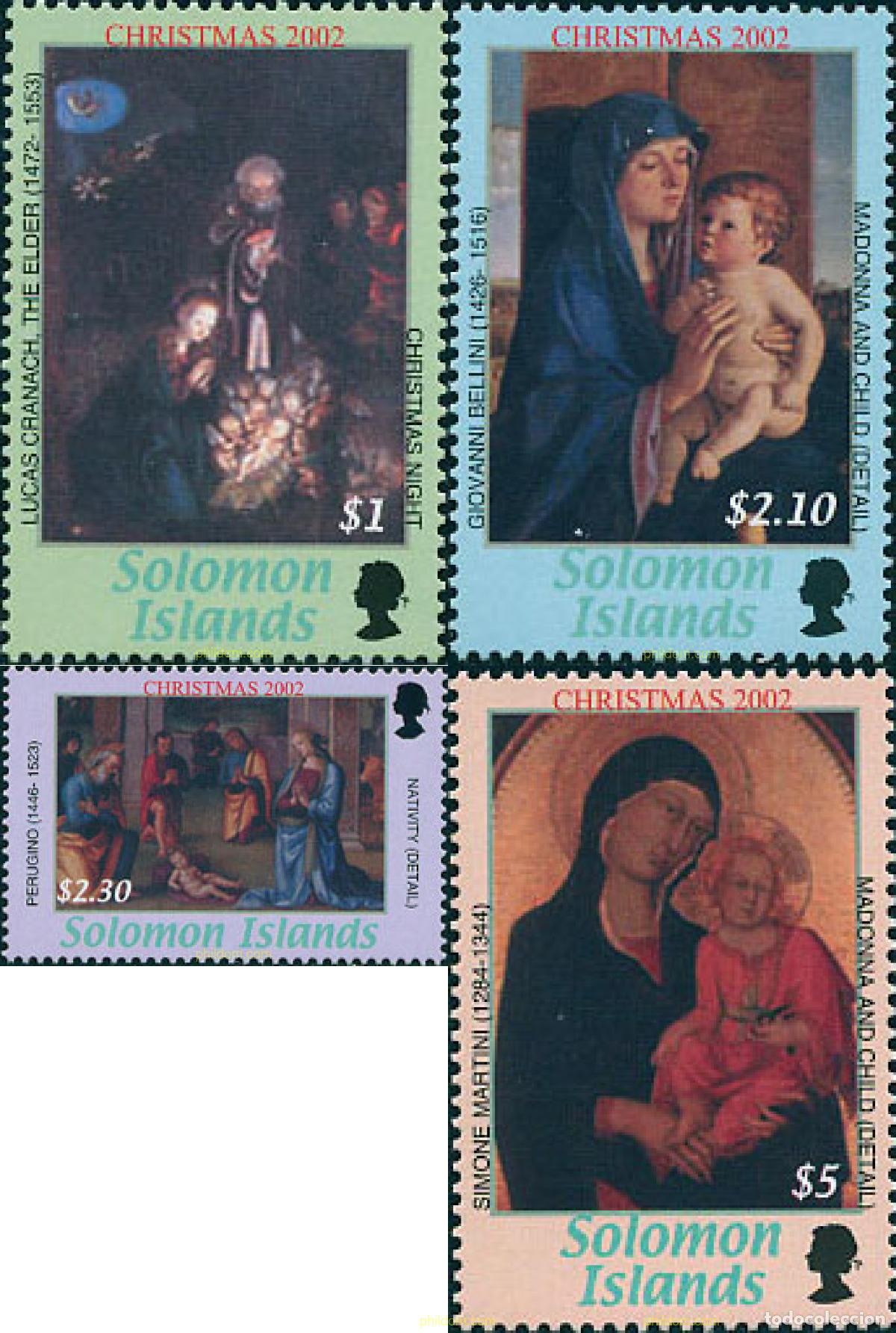 Sellos: 115287 MNH SALOMON 2002 NAVIDAD