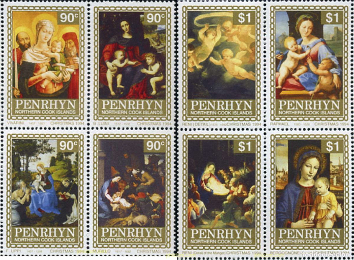 Sellos: 351169 MNH PENRHYN 1994 NAVIDAD