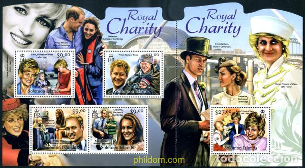 Sellos: 295953 MNH SALOMON 2012 LA FAMILIA REAL BRITANICA